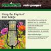 imageLuster Leaf 1640 Rainfall GaugeBlackPlastic Rain Gauge w Stake