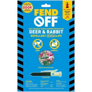 imageFend Off DeerRabbit Organic Odor Clips 25pk25pk DeerRabbit  Green
