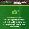 image:imageRapitest Soil Microbial Test Kit Improve Soil Health and Activity for use Along with Soil ConditionersActivatorsNutrients Designed Engineered and Assembled in the USA